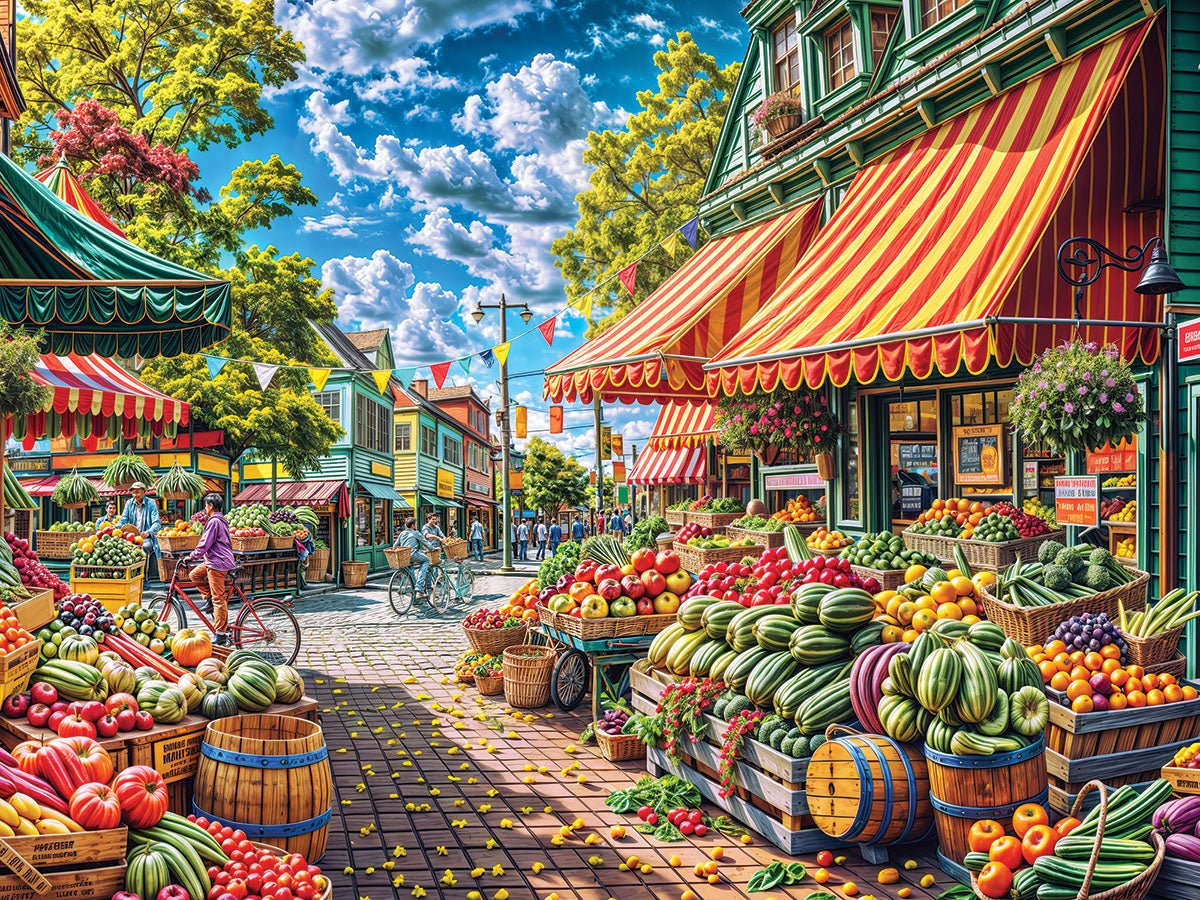 Fruit Market (2090pz) - 500 Piece Jigsaw Puzzle